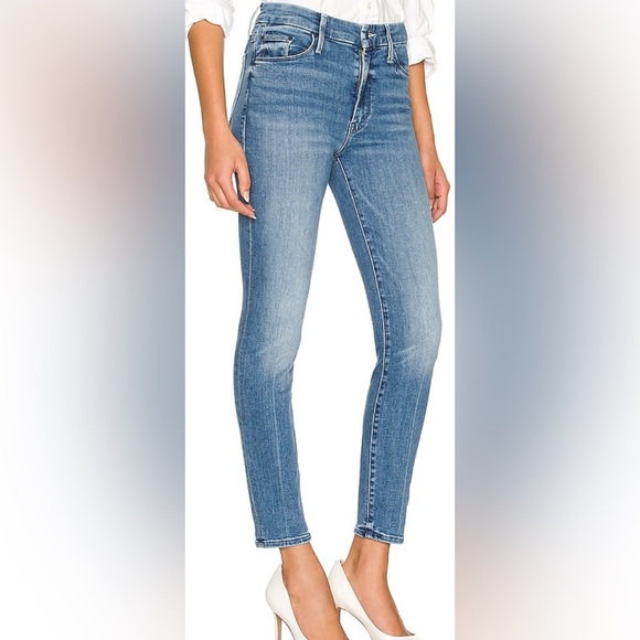 MOTHER The Looker Ankle We The Animals Skinny Jeans Blue Size 30 - Picture 3 of 12